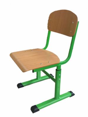 Стілець учнів.Т-подіб, рост.гр.(опція р.г.№4)№5-7, АНШАР ГРУП (132450 HPL), з рег.глибини сид-ня, покриття фанери хім.стійк.HPL, зміцнена .стійка плоскоов.труба